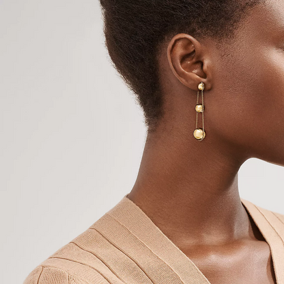 [⭐Sparkve Jewels]TRIPLE DROP GOLD EARRINGS