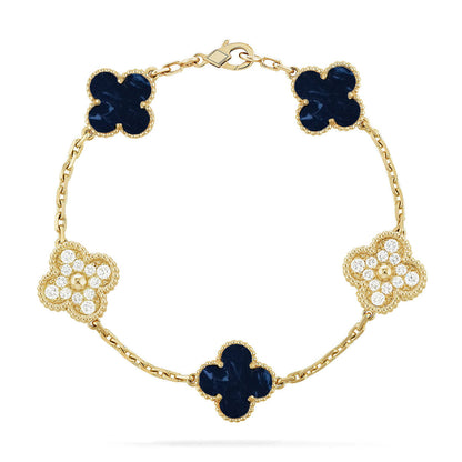 [⭐Sparkve]CLOVER 5 MOTIF PIETERSITE BRACELET COLLECTION