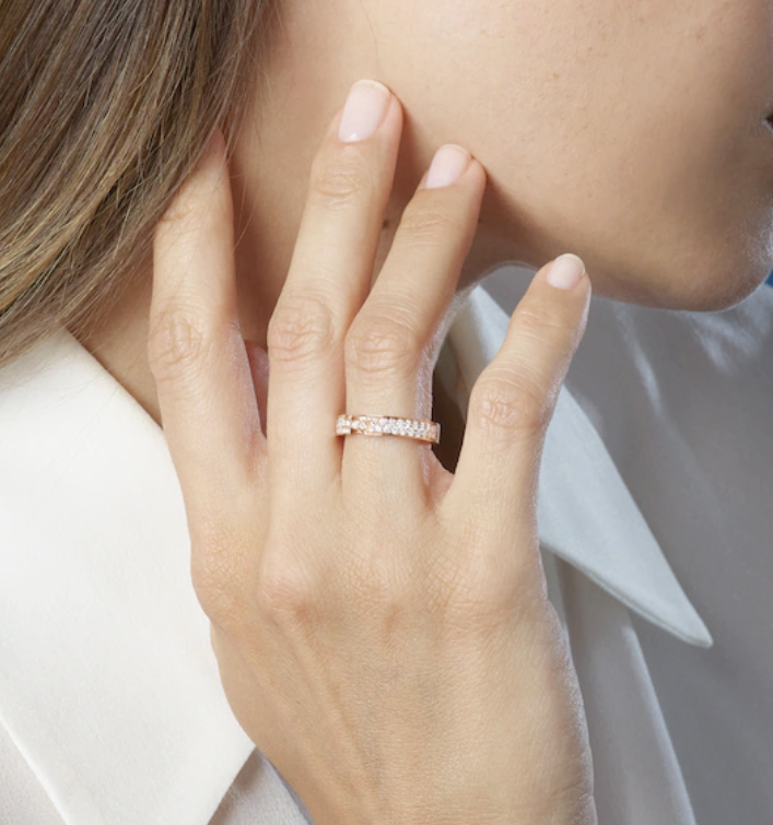 [⭐Sparkve]ALLIANCE LIENS VIDENCE PAVED DIAMOND 4MM RING