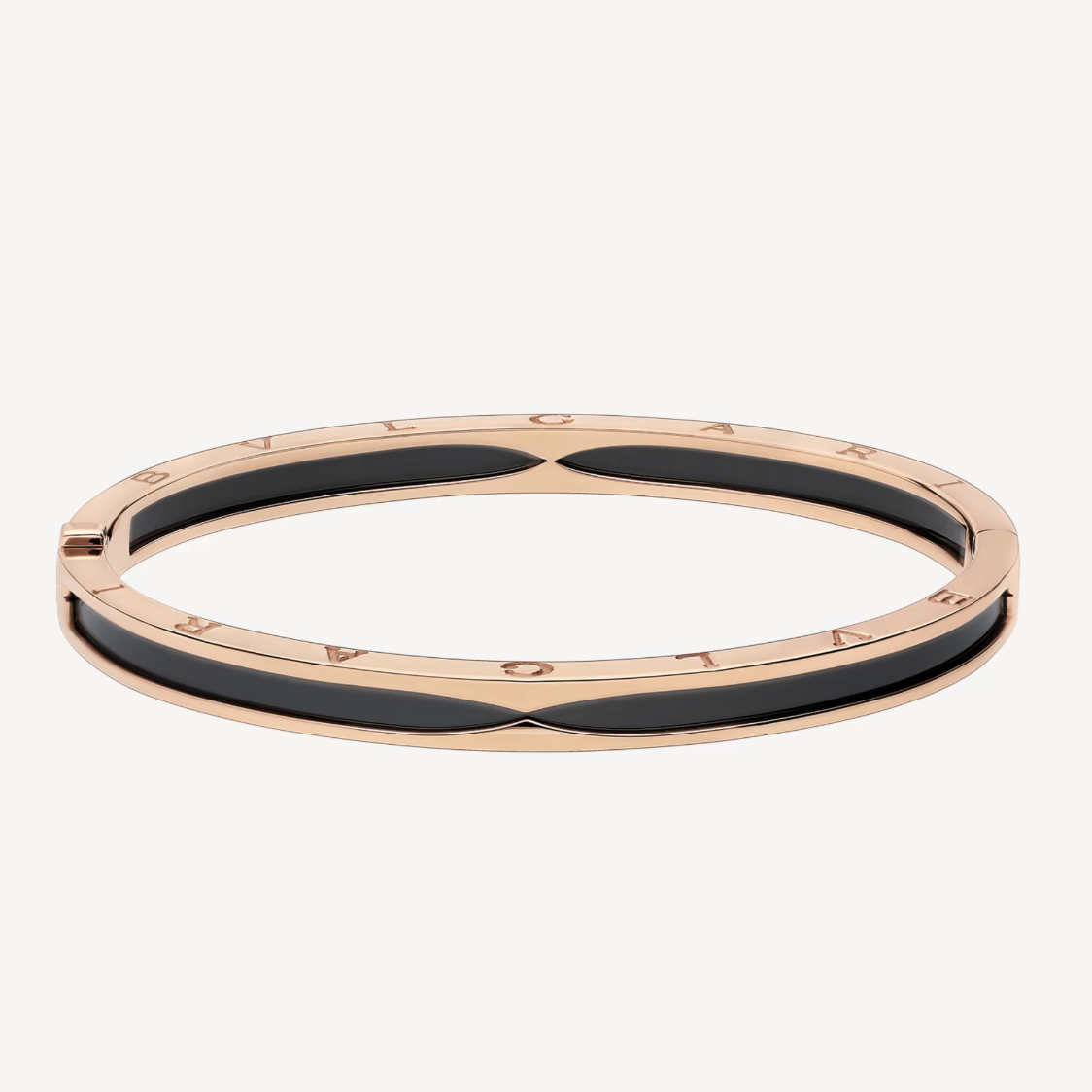 [⭐Sparkve]ZERO 1 PINK GOLD WITH BLACK CERAMIC BRACELET