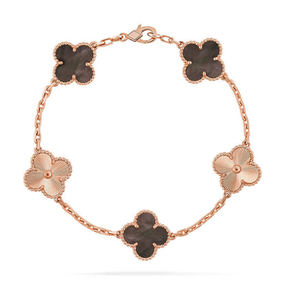 [⭐Sparkve] CLOVER 5 MOTIF GRAY MOP BRACELET COLLECTION