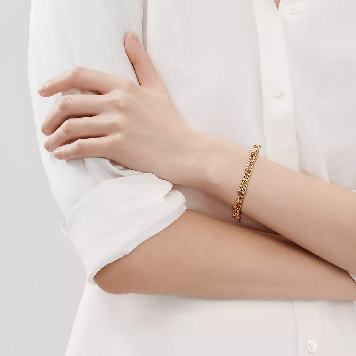 [⭐Sparkve Jewels]HARDWEAR MEDIUM LINK 20 MOTIF GOLD BRACELET