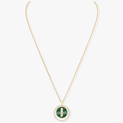 [⭐Sparkve]Demo MOVE 3 DIAMOND MALACHITE GOLD DIAMOND NECKLACE