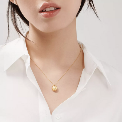 [⭐Sparkve Jewels]BALL PENDANT 12.75MM NECKLACE
