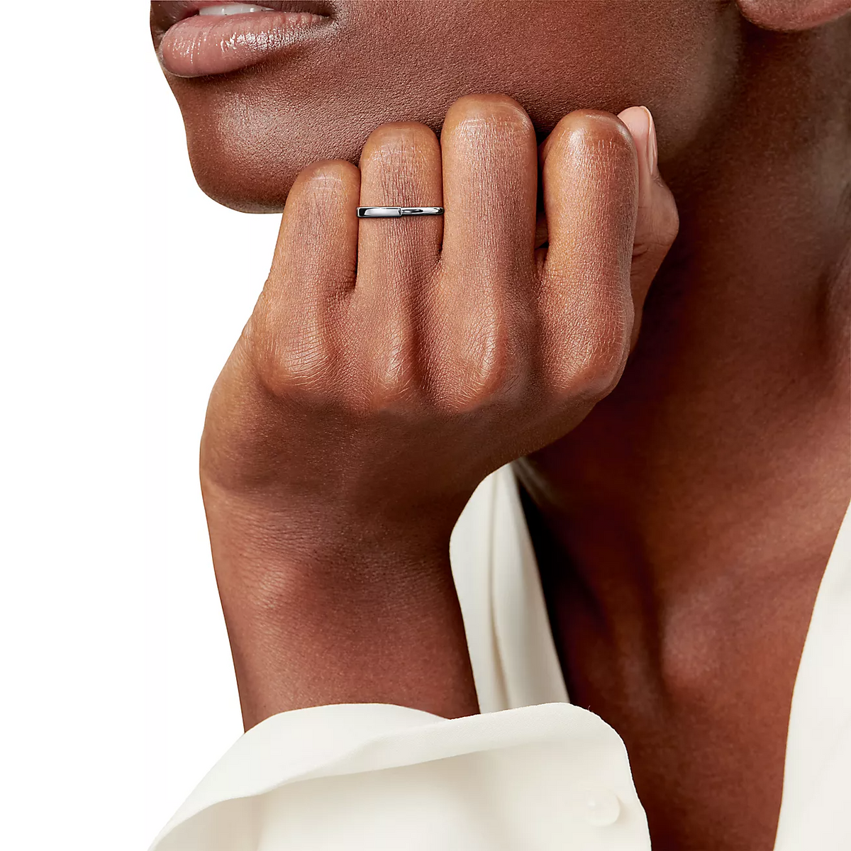 [⭐Sparkve Jewels]LOCK RING SILVER