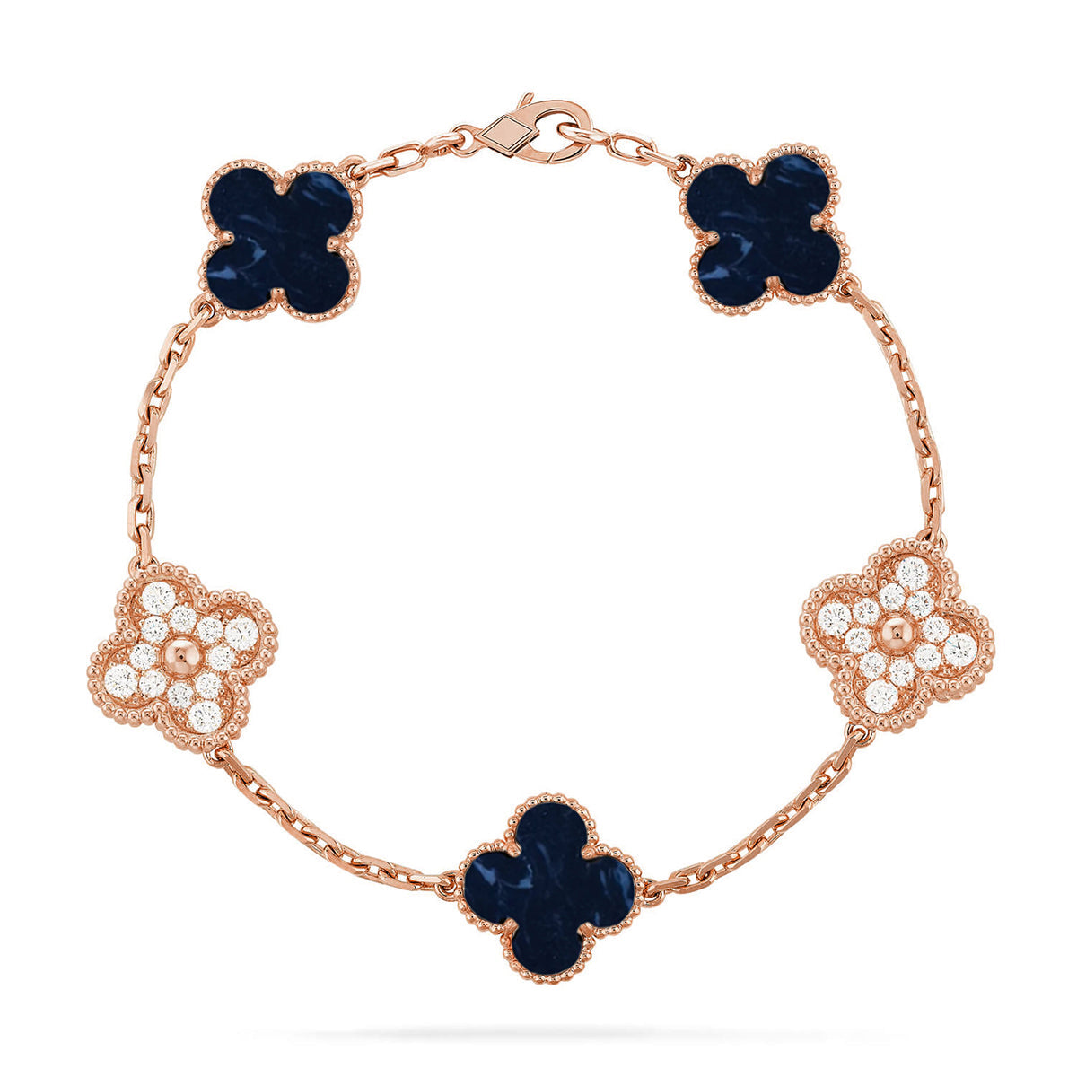 [⭐Sparkve]CLOVER 5 MOTIF PIETERSITE BRACELET COLLECTION