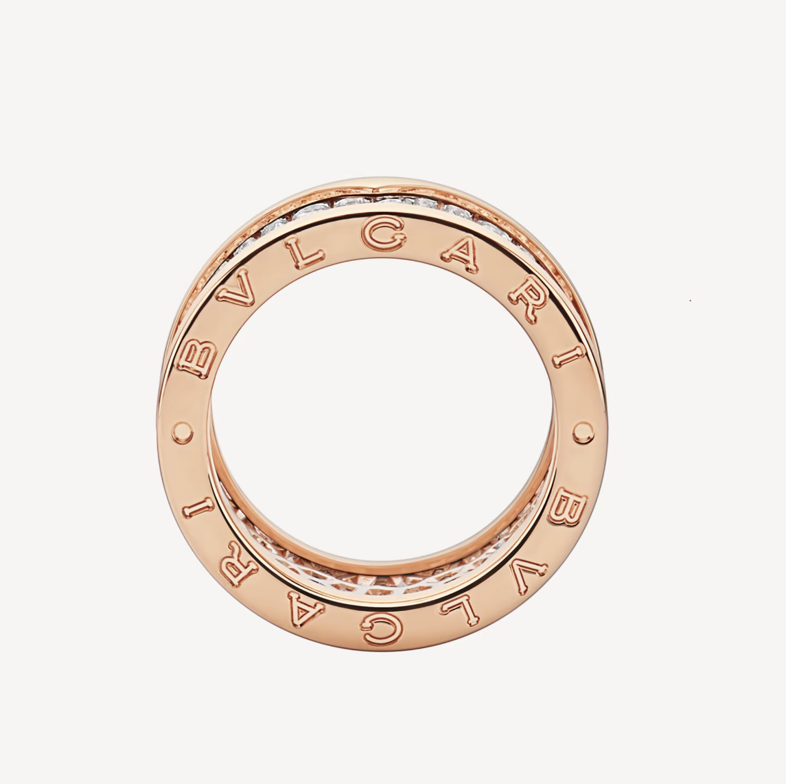 [⭐Sparkve]ZERO 1 WITH PAVED DIAMONDS ON THE SPIRAL RING