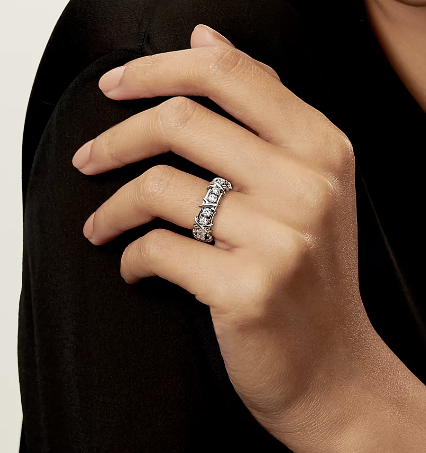 [⭐Sparkve Jewels]SIXTEEN STONE SILVER RING