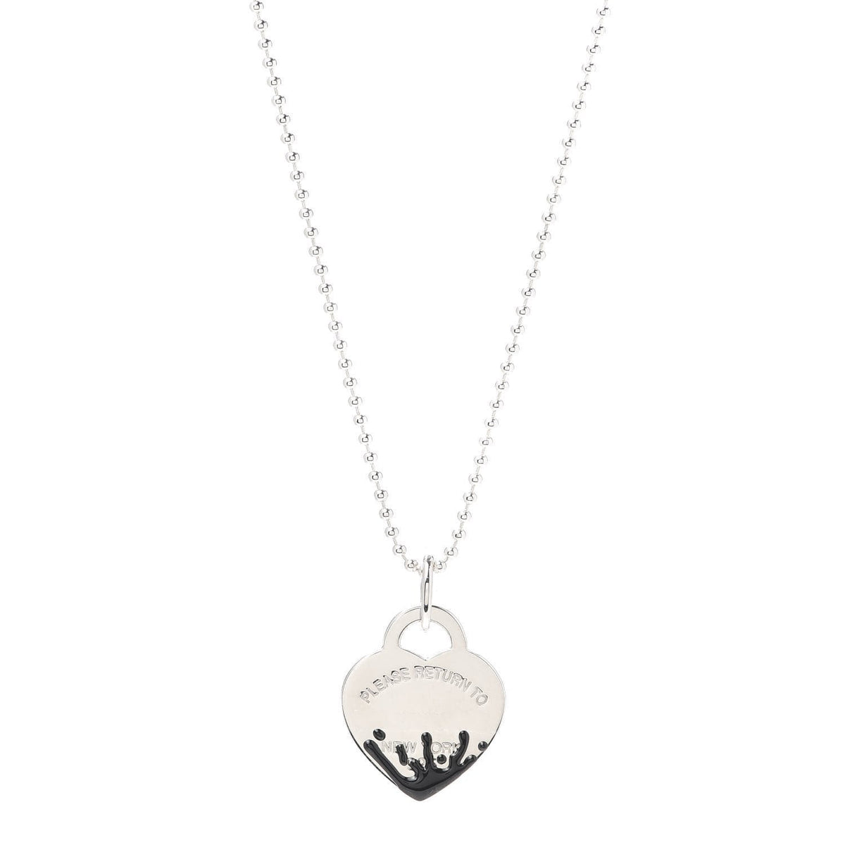 [⭐Sparkve Jewels]COLOUR HEART SPLASH TAG NECKLACE