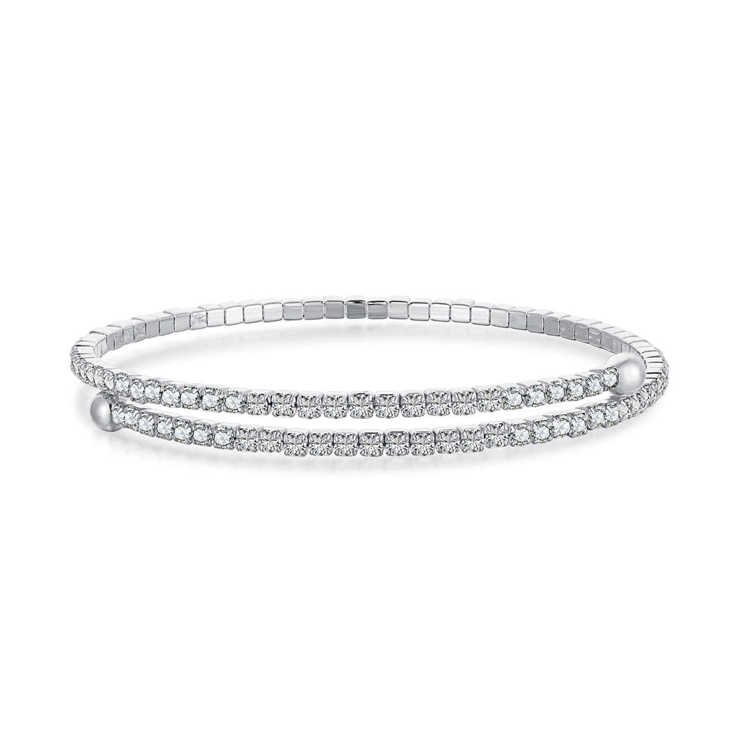 [⭐Sparkve Jewelry]Row of Diamonds Round Fashion Bracelet
