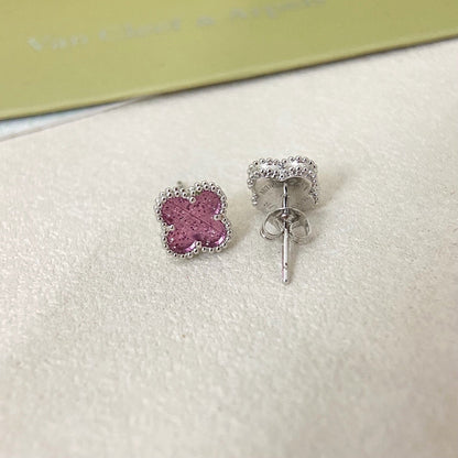 [⭐Sparkve]2026 NEW MINI CLOVER 1 MOTIF  BUBBLE PINK ENAMEL