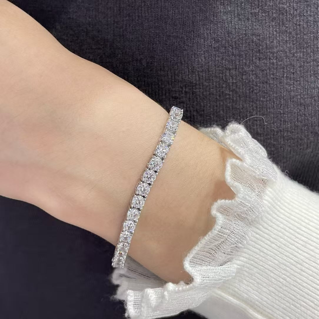 [⭐Sparkve jewelrys]TENNIS BRACELET WITH FULL DIAMOND SETTING