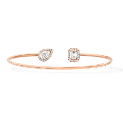 [⭐Sparkve]JONC FLEX MY TWIN TOI & MOI SILVER DIAMOND BRACELET