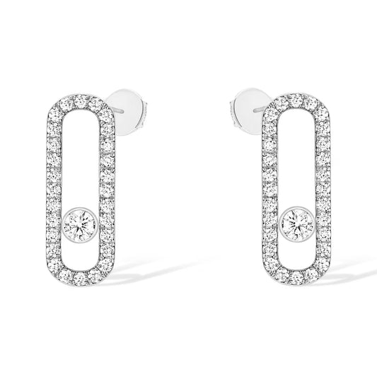 [⭐Sparkve]MOVE UNO STUD DIAMOND PAVED EARRINGS