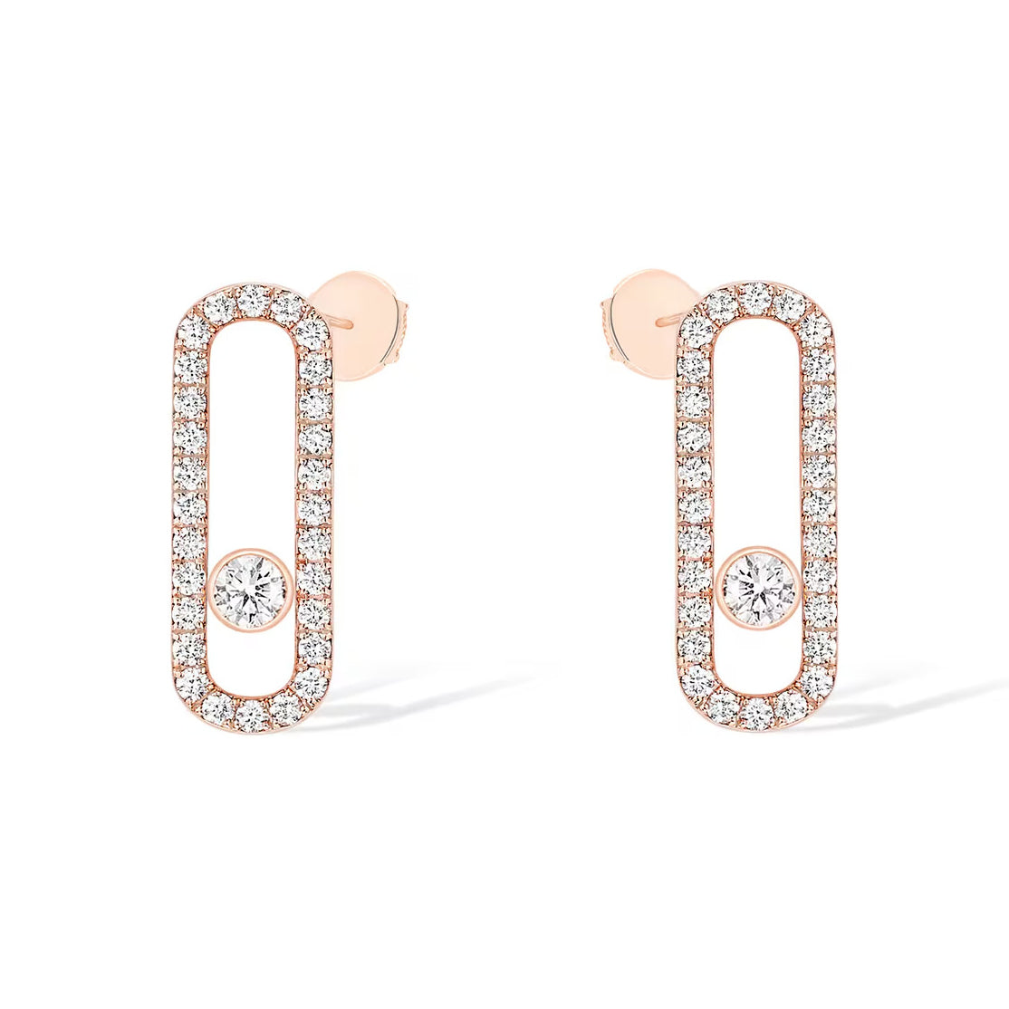 [⭐Sparkve]MOVE UNO STUD DIAMOND PAVED EARRINGS