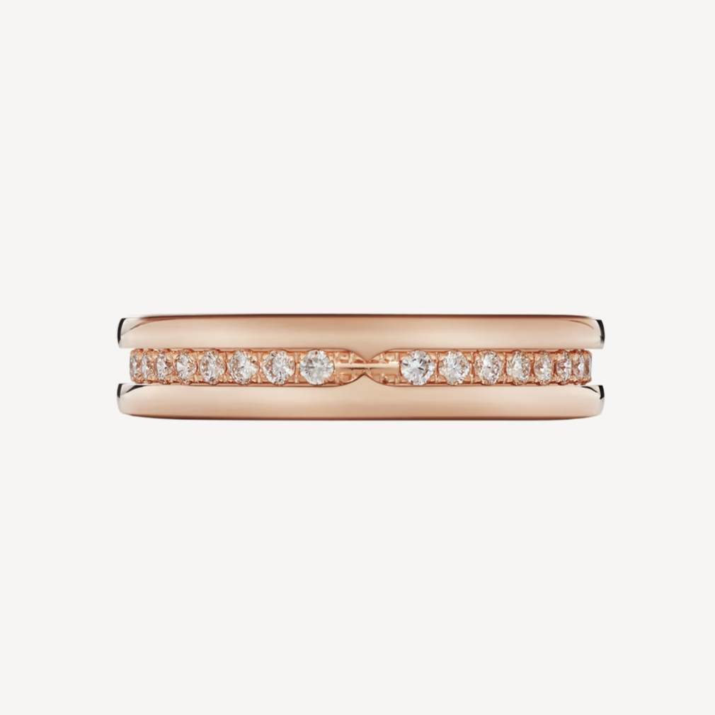 [⭐Sparkve]ZERO 1 ONE-BAND PAVED DIAMONDS ON THE SPIRAL RING