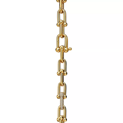 [⭐Sparkve Jewels]HARDWEAR LARGE LINK GOLD DIAMOND BRACELET
