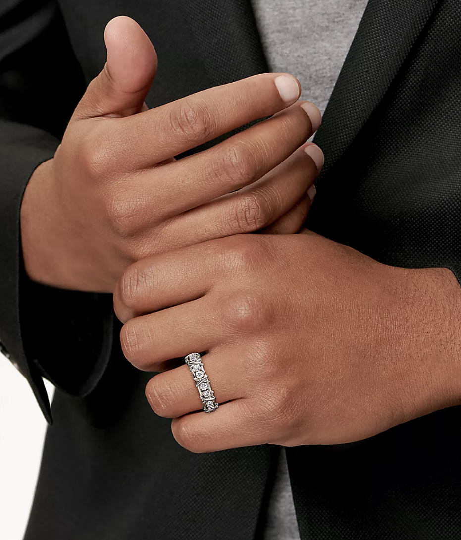 [⭐Sparkve Jewels]SIXTEEN STONE SILVER RING