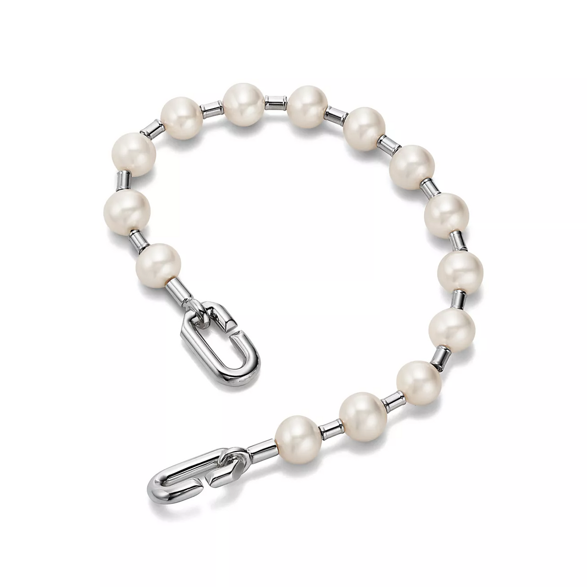 [⭐Sparkve Jewels]PEARL 7-8MM SILVER BRACELET