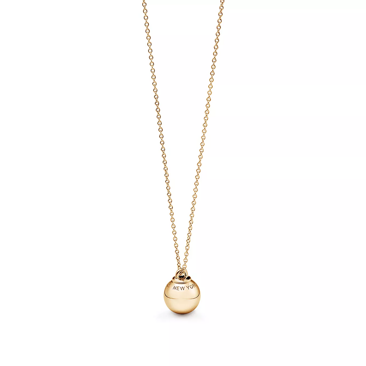 [⭐Sparkve Jewels]BALL PENDANT 12.75MM NECKLACE