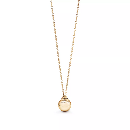 [⭐Sparkve Jewels]BALL PENDANT 12.75MM NECKLACE