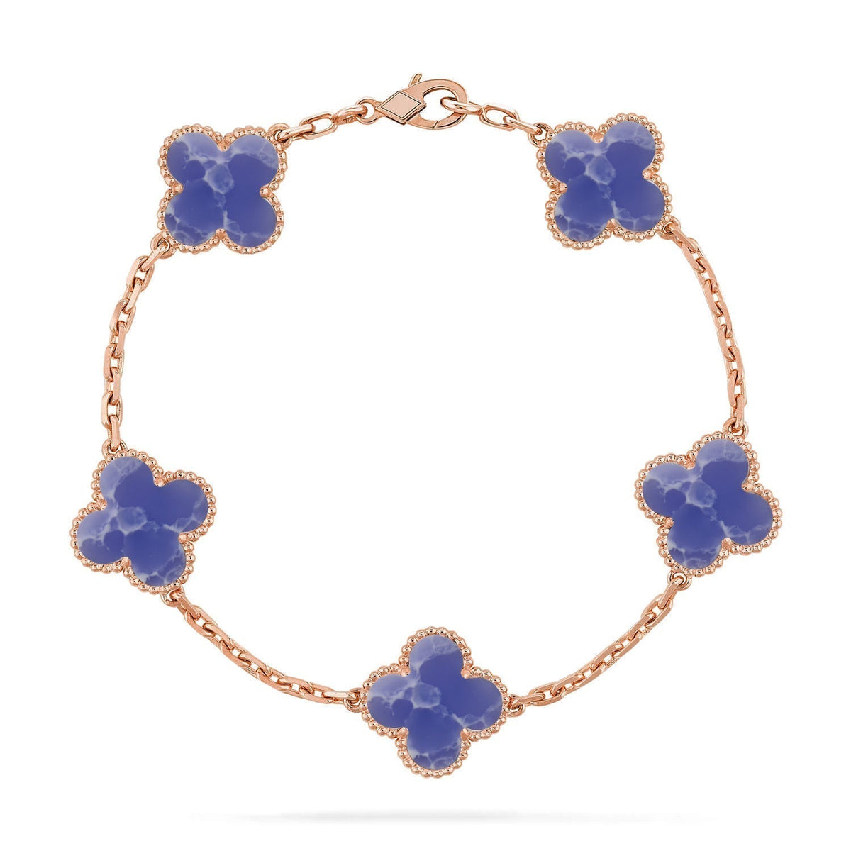 [⭐Sparkve]CLOVER 5 MOTIF BLUE VEINS BRACELET COLLECTION