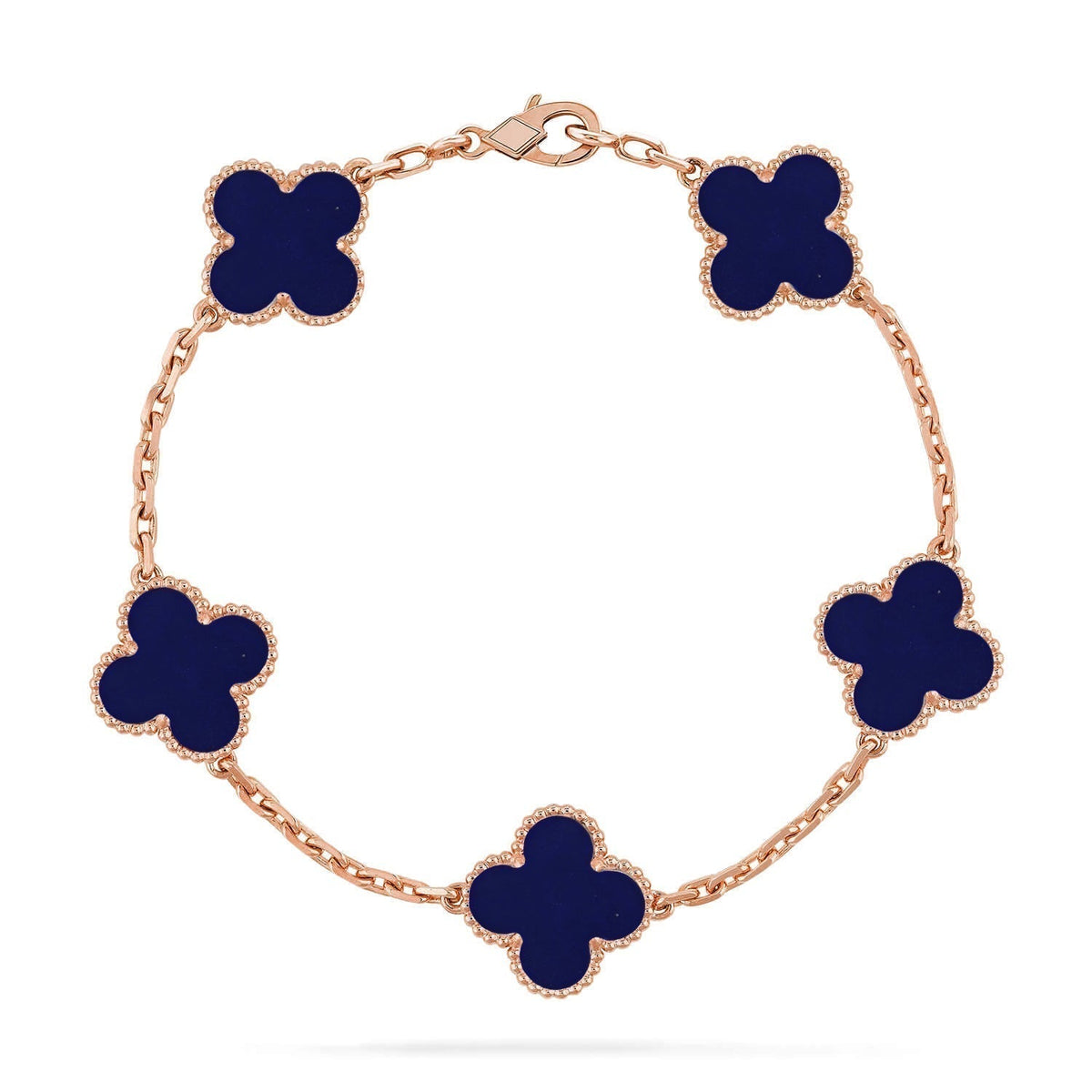 [⭐Sparkve]CLOVER 5 MOTIF LAPIS LAZULI BRACELET COLLECTION