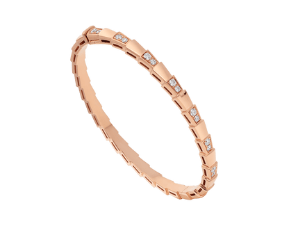 [⭐Sparkve]SERPENTI SMALL BRACELET PINK GOLD DIAMOND