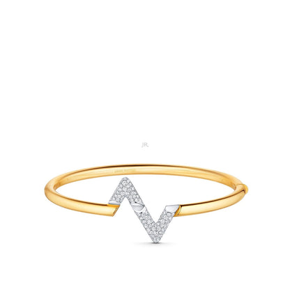 [⭐Sparkve]VOLTE UPSITE DOWN GOLD DIAMOND BRACELET