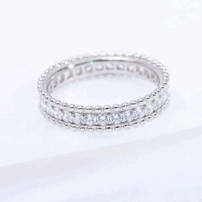 [⭐Sparkve]PERLEE DIAMOND SILVER RING