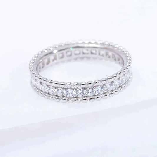 [⭐Sparkve]PERLEE DIAMOND SILVER RING