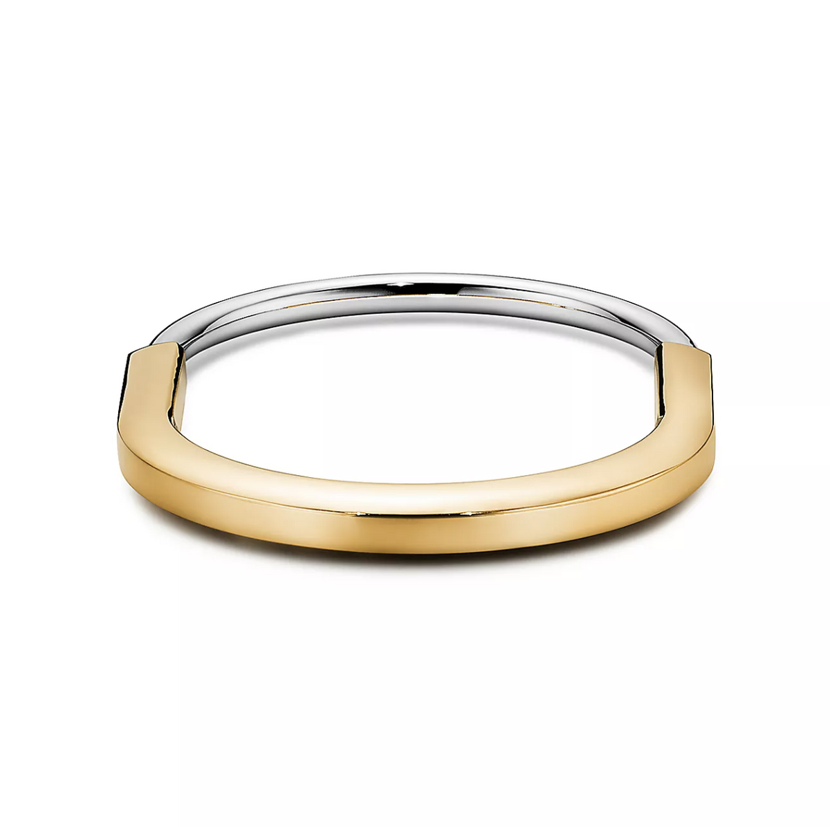 [⭐Sparkve Jewels]LOCK BRACELET YELLOW AND WHITE GOLD