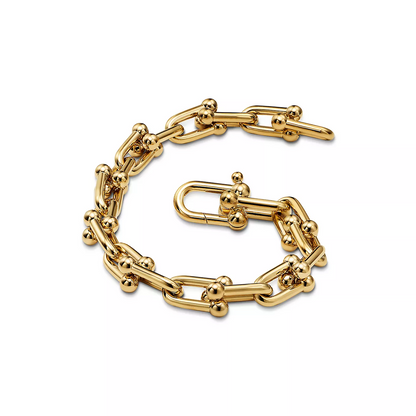 [⭐Sparkve Jewels]HARDWEAR MEDIUM LINK 20 MOTIF GOLD BRACELET