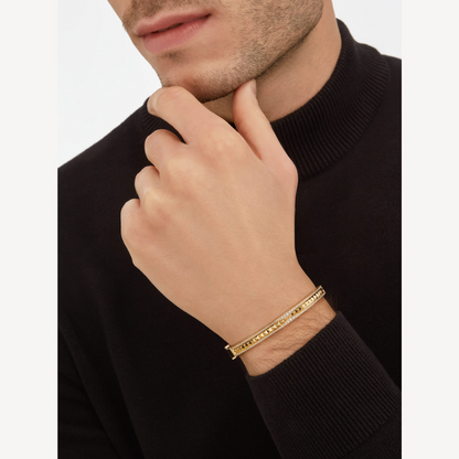 [⭐Sparkve]ZERO 1 SPIRAL AND PAVED DIAMOND GOLD BRACELET