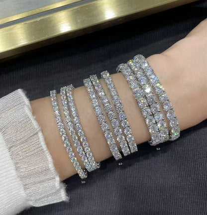 [⭐Sparkve jewelrys]TENNIS BRACELET WITH FULL DIAMOND SETTING
