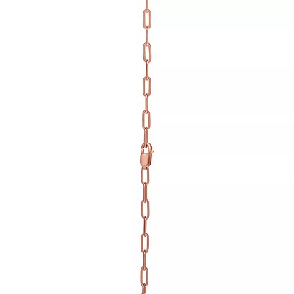 [⭐Sparkve Jewels]LOCK MEDIUM PENDANT PINK DIAMOND PINK GOLD NECKLACE