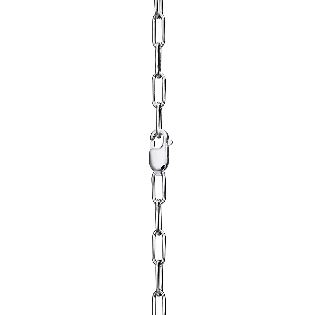 [⭐Sparkve Jewels]LOCK NECKLACE MEDIUM PENDANT SILVER PAVED DIAMONDS