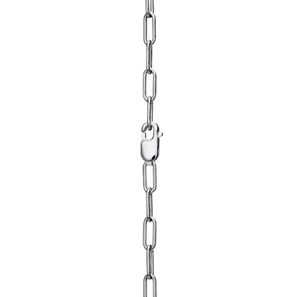 [⭐Sparkve Jewels]LOCK NECKLACE MEDIUM PENDANT SILVER PAVED DIAMONDS