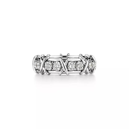 [⭐Sparkve Jewels]SIXTEEN STONE SILVER RING