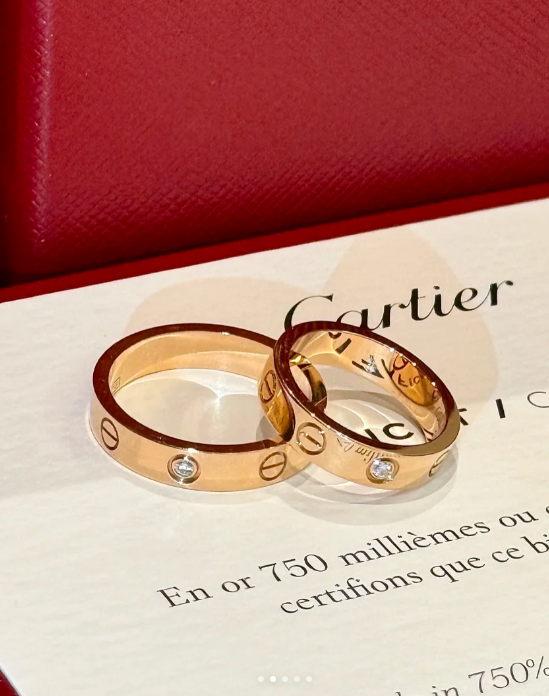 [⭐Sparkve]LOVE RING 4MM 1 DIAMOND