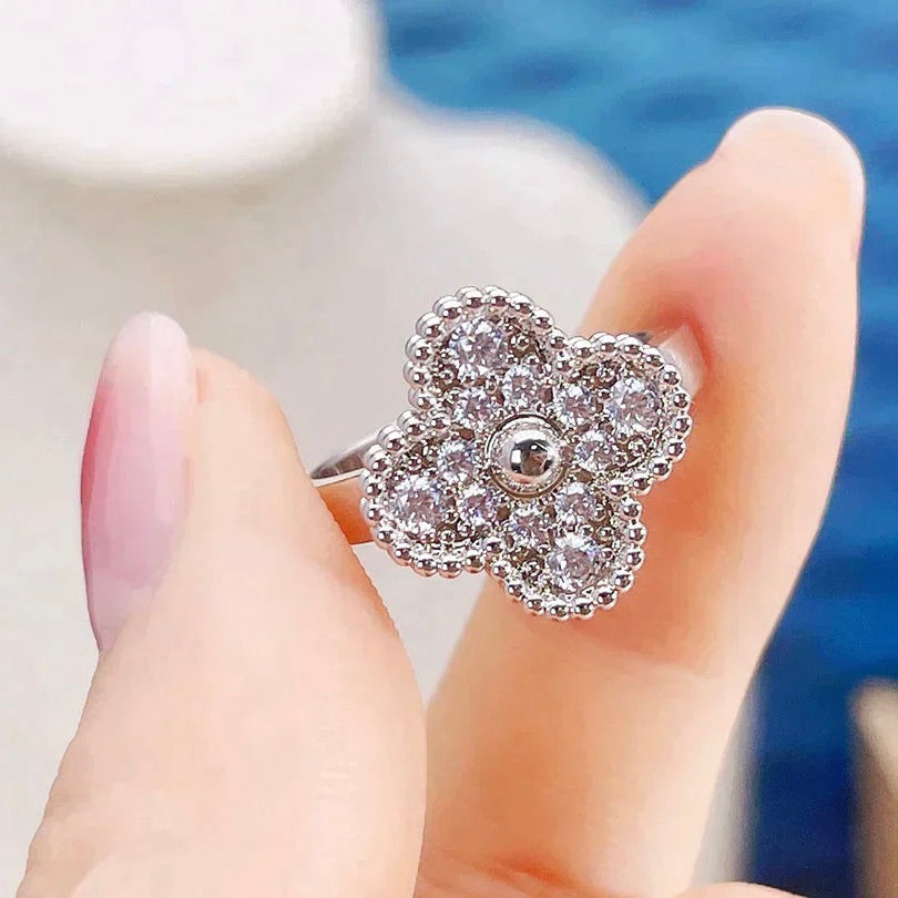 [⭐Sparkve]CLOVER DIAMOND RING