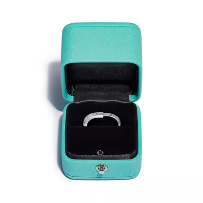 [⭐Sparkve Jewels]LOCK RING SILVER DIAMOND PAVED