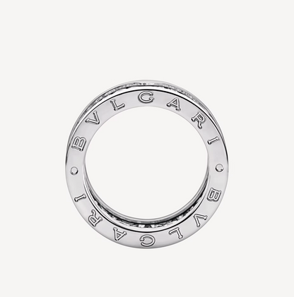 [⭐Sparkve]ZERO 1 WITH PAVED DIAMONDS ON THE SPIRAL RING