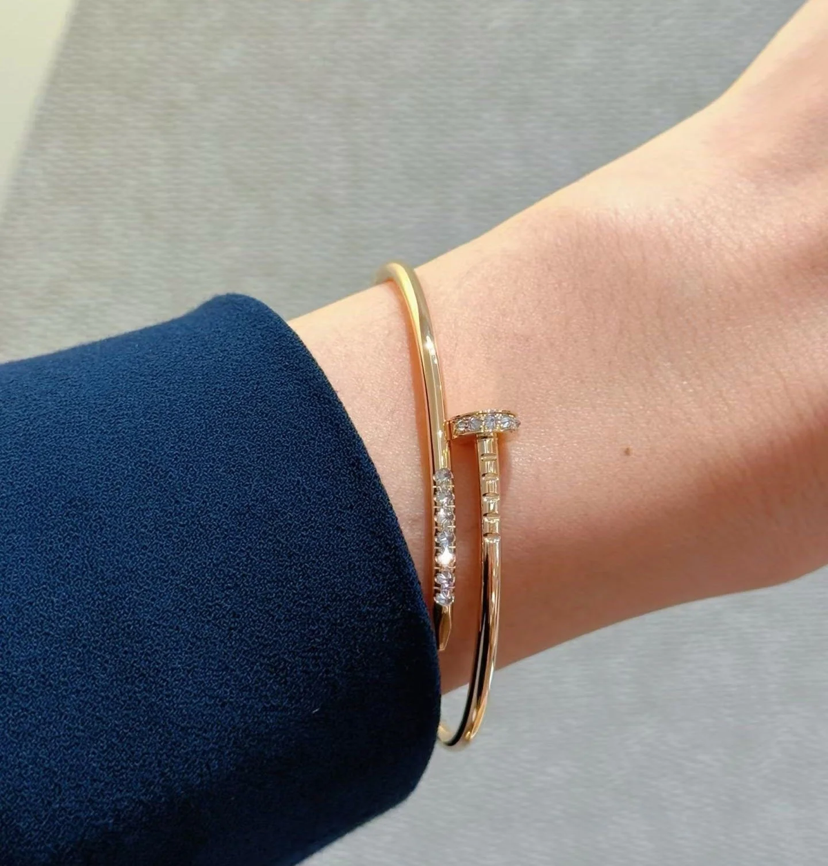 [⭐Sparkve]JUSTE BRACELET 2.5MM DIAMONDS NEW