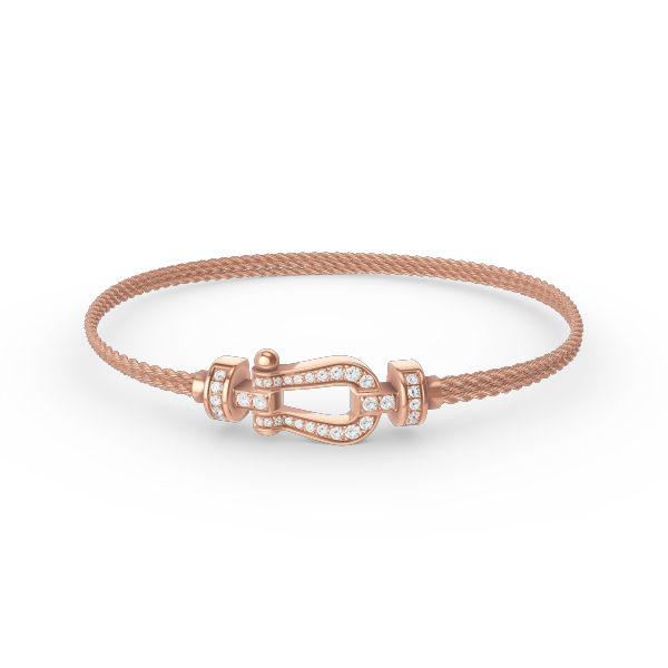 [⭐Sparkve]FORCE SMALL HORSESHOE  DIAMOND CHAIN ROPE BRACELET