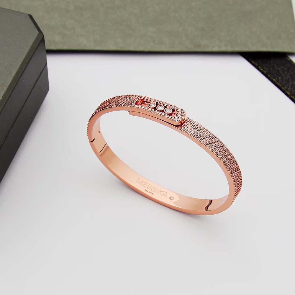 [⭐Sparkve]Move Noa Full Pavé Diamond Bangle Bracelet