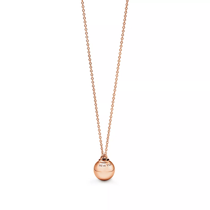 [⭐Sparkve Jewels]BALL PENDANT 12.75MM NECKLACE