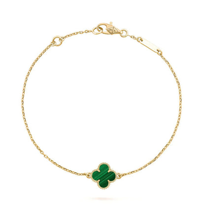 [⭐Sparkve]CLOVER BRACELET MALACHITE 1 MOTIF