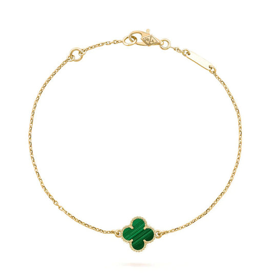[⭐Sparkve]CLOVER BRACELET MALACHITE 1 MOTIF