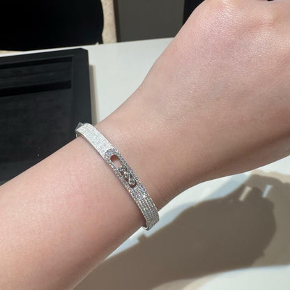 [⭐Sparkve]Move Noa Ciselé half pavé bangle